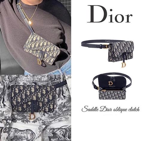 dior saddle belt pouch black|christian dior saddle belt bag.